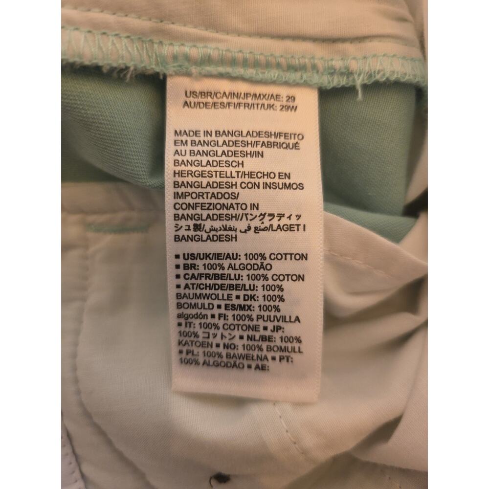 Amazon Essentials Mens Classic-Fit 9" Chino Shorts Size 29 Aqua Green - Picture 7 of 8